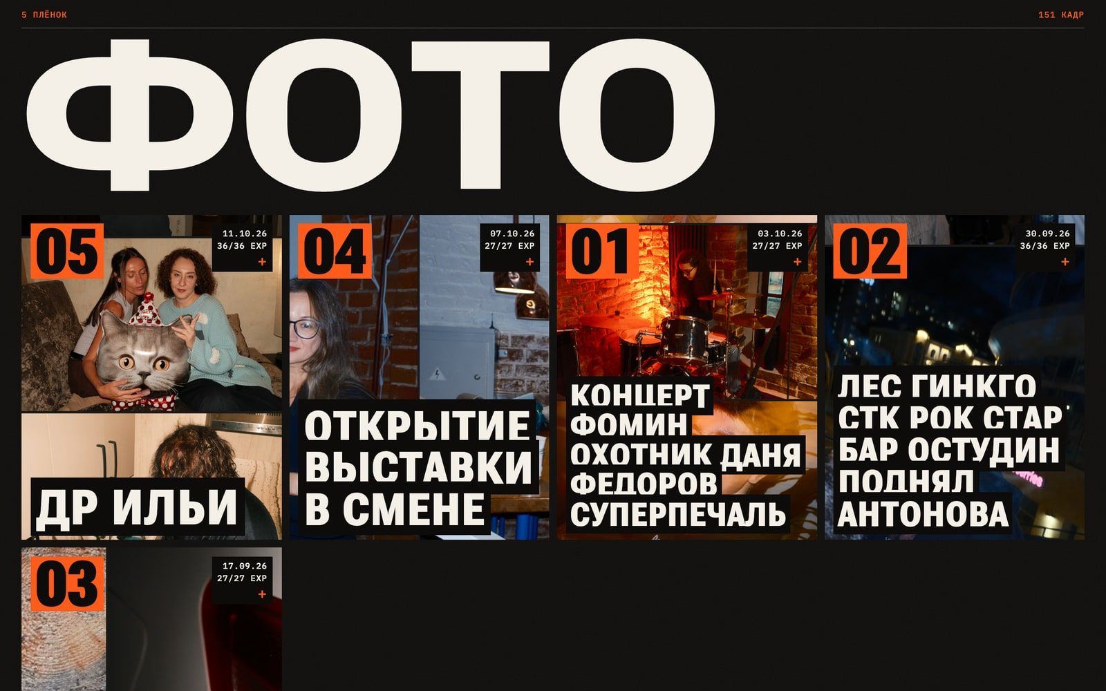 Скриншот сайта photo.negroni.work